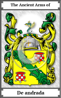 De andrada Family Crest Download (JPG)  Book Plated - 150 DPI